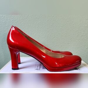Stuart Weitzman Glossy Red Heels